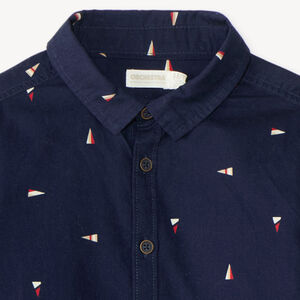 Langemouwen shirt voor jongens met fantasieprint 