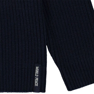 Pull manches longues à rayures en tricot côte pour garçon  