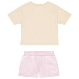 Twee-delige set met oversized t-shirt meisjes 