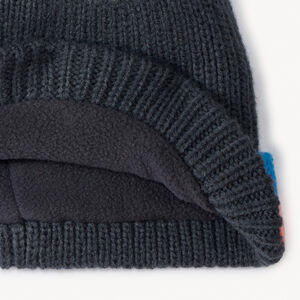 Gebreide ski-muts met microfleece voering voor jongens 