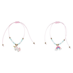 Set van 2 armbanden met fantasiependel voor meisjes 