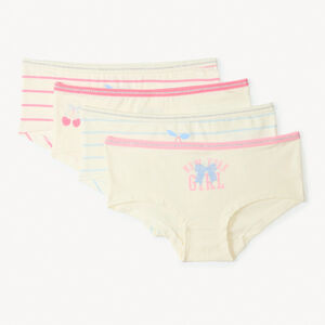 Set van 4 fantasie kersen shortjes voor meisjes 