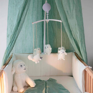 Muziekmobiel met 5 schaapjes - Wooly - Ecru 