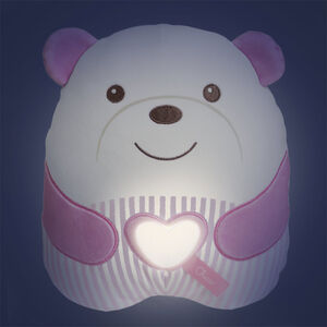 Knuffel nachtlampje Tendre Ourson Roze 