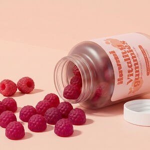 Vitality Gummies framboos smaak - 60 gummies 