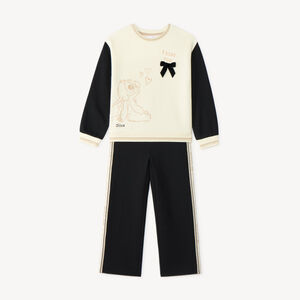 Ensemble 2 pièces sweat et jogging fille Stitch Disney 