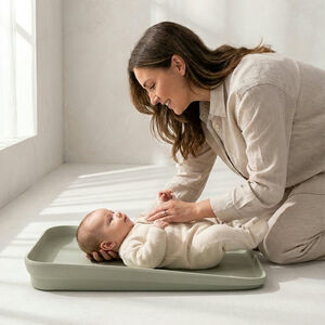 Luiermatras compact in PUR-schuim gecertificeerd Beige Faded 