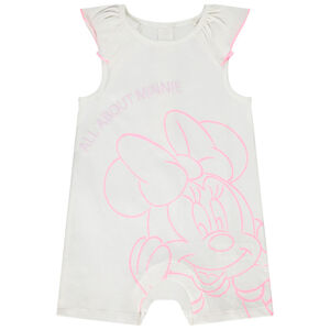 Korte jumpsuit in jersey met Minnie Disney-print voor meisjes 