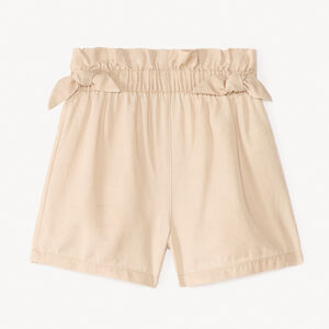 Short en tencel avec nœuds décoratifs pour fille 