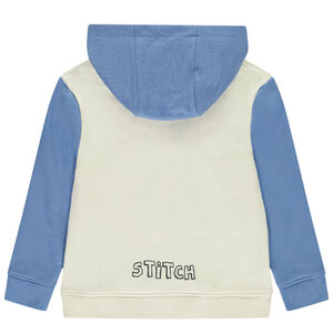 Sweat à capuche effet color block Stitch Disney garçon 