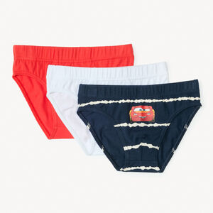 Set van 3 geprinte slips van Flash McQueen Disney-Pixar voor jongens 