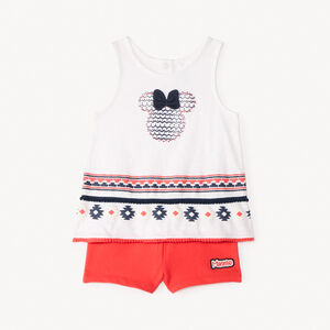 Ensemble débardeur + short Minnie Disney fantaisie pour bébé fille 