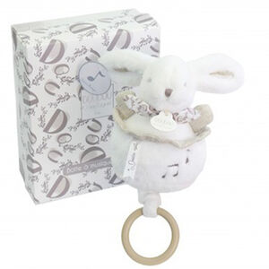 Knuffel Konijn met muziekdoosje Wit 