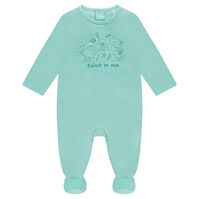 Dors-bien en jersey avec animaux aquatiques print&eacute;s 