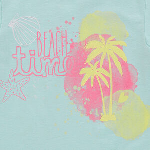 Tee-shirt manches courtes en jersey avec print fantaisie 