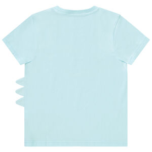 T-shirt met korte mouwen in jersey met reliëfprint jongens 