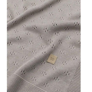 Deken wieg - Gebreid - 75x100 cm - Camel 