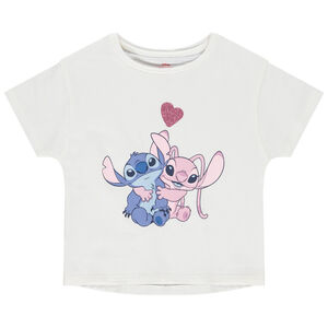 Korte mouwen T-shirt Stitch & Angel Disney voor meisjes 
