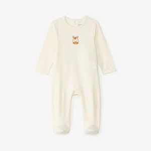 Langarmige slaapanzug met dierenborduring voor baby jongens 