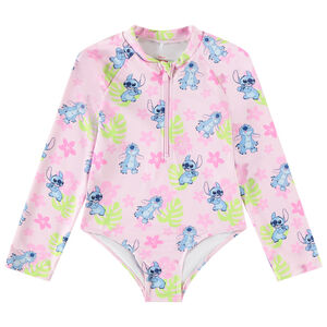 Maillot de bain 1 pièce anti-UV SPF 50+ imprimé Stitch Disney pour fille 