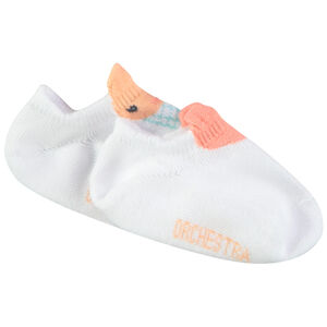 Set van 2 paren van korte sokken met harten/ijs voor baby meisjes 