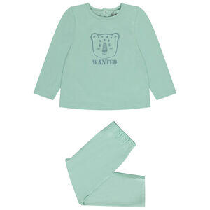 Set pyjama en jersey uni print fantaisie pour bébé garçon 