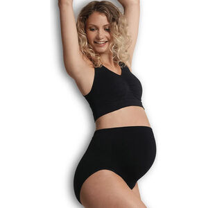 S - Naadloze zwangerschapsslip met steun - Zwart 