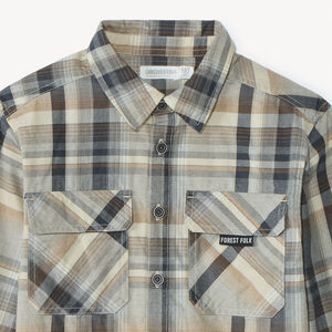 Chemise manches longues à carreaux garçon 