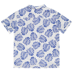Chemise manches courtes imprimé feuilles garçon 