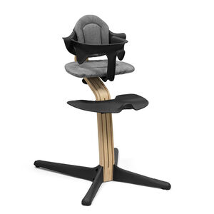 Chaise Haute NOMI évolutive - Noir Bois Chêne  