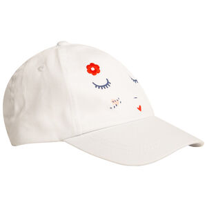 Pet met print en borduurwerk voor baby meisjes 