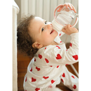 Zuigfles met handvatten 2-in-1 210 ml Old Pink 