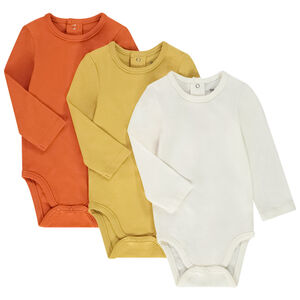 Set van 3 lange mouwen bodies voor baby