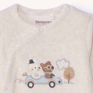 Dors-bien en velours patch auto pour bébé garçon 