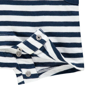 Korte jumpsuit met strepen badge Mickey Disney 