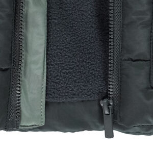 Donsjas met colour block effect en microfleece voering voor jongens 