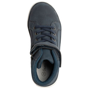 Bottillons bleus à lacets et scratch pour enfant garçon 