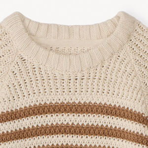 Pull en tricot fantaisie rayé garçon 