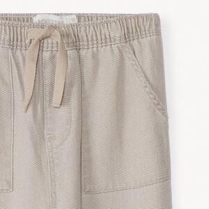 Uni-colored canvas pants for baby boy 