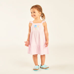 Schouderbandjes jurk met ruches Stitch van Disney voor meisjesbaby's 