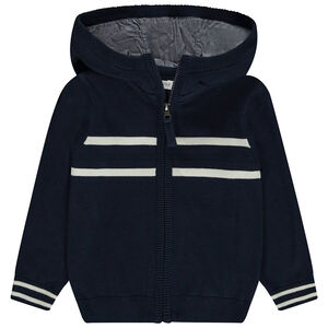 Gilet en tricot avec capuche pour garçon 