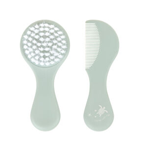 Set haaraccessoires borstel en kam groen 