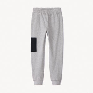 Joggingbroek van fleece in grijs gemêleerde kleur voor jongens 