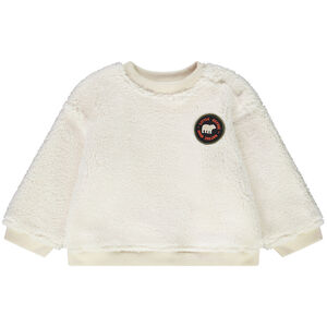 Sweat polaire en sherpa avec badge brodé pour bébé garçon 