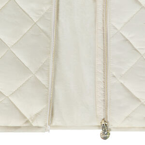 Doudoune bi-matière à capuche pour fille 