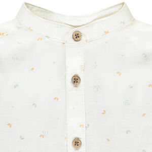 Ensemble salopette + chemise fantaisie pour bébé garçon 