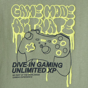 T-shirt met lange mouwen en gamingprint voor jongens 