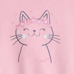Sweat molleton oversize printé pour bébé fille 