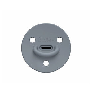 Sucette silicone Choo Choo x1 extra-fine Blue Grey T1  