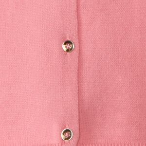 Gilet en tricot uni festonné pour fille 